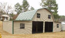 Gambrel barn with extra storage
