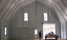 Inside of a Gambrel barn
