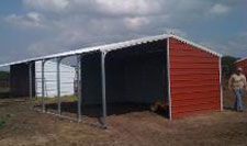 Metal loafing shed kit