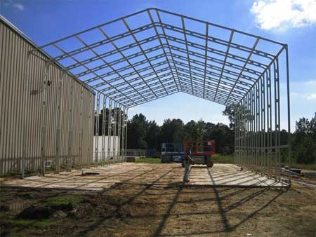 Steel building frame Alabama